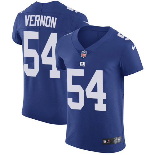 Nike Giants #54 Olivier Vernon Royal Blue Team Color Men's Stitched NFL Vapor Untouchable Elite Jersey